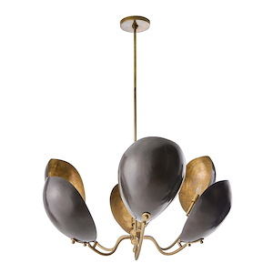 Savo - 6 Light Chandelier-23 Inches Tall and 38 Inches Wide
