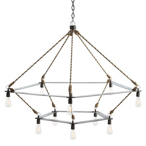 McIntyre - 10 Light 2-Tier Chandelier-43 Inches Tall and 56 Inches Wide