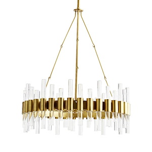 Haskell - 8 Light Small Chandelier-35 Inches Tall and 26 Inches Wide - 1307574