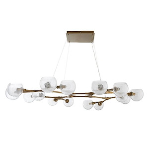 Mahowald - 16 Light Fixed Chandelier-31.5 Inches Tall and 70 Inches Wide