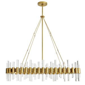 Haskell - 10 Light Oval Chandelier-39 Inches Tall and 43 Inches Wide - 1306906