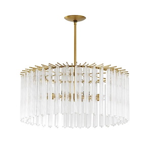 Nessa - 8 Light Round Chandelier-15 Inches Tall and 27 Inches Wide