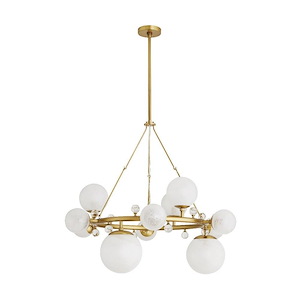Troon - 12 Light Round Chandelier-30 Inches Tall and 36 Inches Wide - 1306908