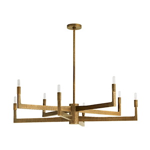 Griff - 8 Light Chandelier-19 Inches Tall and 39 Inches Wide