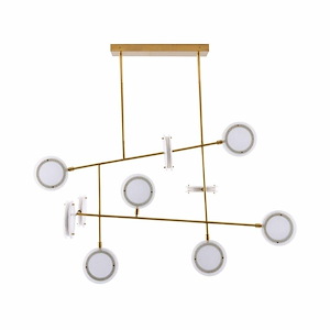Meridian - Chandelier-38 Inches Tall and 54 Inches Wide