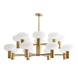 Bentley - 16 Light Chandelier-25 Inches Tall and 48 Inches Wide