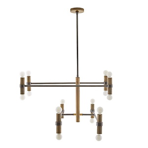 Plano - 16 Light Chandelier-22 Inches Tall and 32 Inches Wide