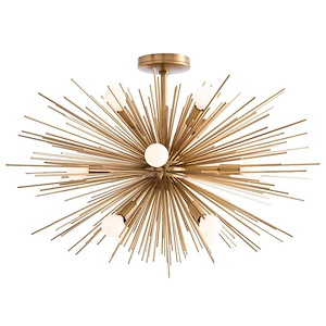 Zanadoo - 12 Light Fixed Chandelier-18.5 Inches Tall and 30 Inches Wide