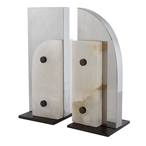 Porter - Bookend (Set of 2)-10 Inches Tall and 4 Inches Wide