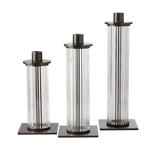 Wimble - Candleholder (Set of 3)-12 Inches Tall and 2.5 Inches Wide