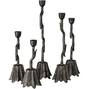 Brandt - Candlestick (Set of 5)-17 Inches Tall and 4 Inches Wide