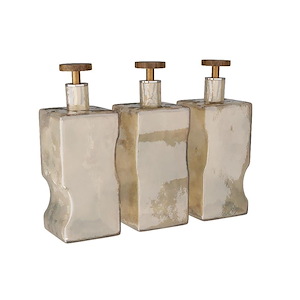 Zerdomo - Decanter (Set of 3)-11 Inches Tall and 4 Inches Wide