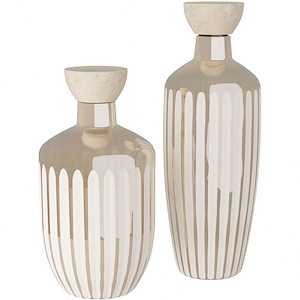 Arielle - Decanter (Set of 2)-10.5 Inches Tall and 4 Inches Wide