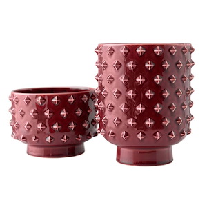 Valika - Vase (Set of 2)-9.5 Inches Tall and 8 Inches Wide