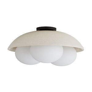 Glaze - 3 Light Large Flush Mount-9.5 Inches Tall and 19 Inches Wide - 1307048