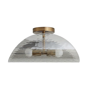 Bend - 2 Light Flush Mount-7.5 Inches Tall and 16 Inches Wide