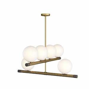 Yates - 8 Light Chandelier-22 Inches Tall and 42 Inches Wide