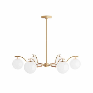 Tricia - 6 Light Chandelier-12 Inches Tall and 42.5 Inches Wide