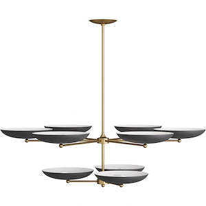 Griffith - 9 Light 2-Tier Chandelier-21 Inches Tall and 52 Inches Wide - 1338476