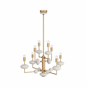 Vista - 8 Light Chandelier-27.5 Inches Tall and 36 Inches Wide