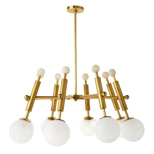 Verona - 8 Light Chandelier-20 Inches Tall and 36 Inches Wide
