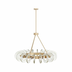 Trina - 10 Light Chandelier-21 Inches Tall and 32 Inches Wide