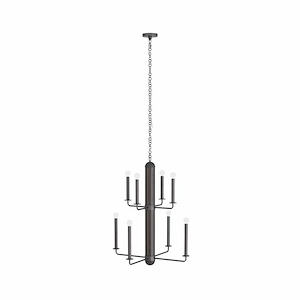 Walden - 8 Light Chandelier-39 Inches Tall and 30 Inches Wide