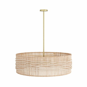Mila - 6 Light Chandelier-14.5 Inches Tall and 33 Inches Wide - 1307322