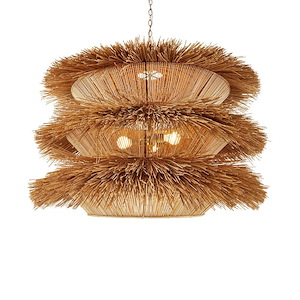 Ansari - 3 Light Pendant-33 Inches Tall and 40 Inches Wide