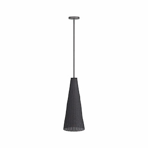 Taya - 1 Light Pendant-30 Inches Tall and 10 Inches Wide