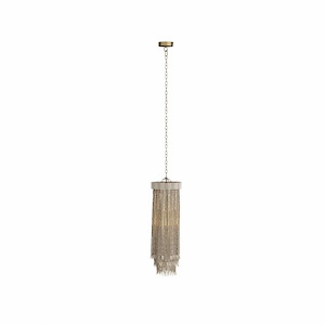 Baja - 1 Light Pendant-37 Inches Tall and 10 Inches Wide