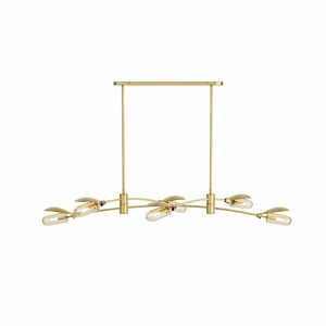 Ximena - 6 Light Chandelier-14 Inches Tall and 64 Inches Wide