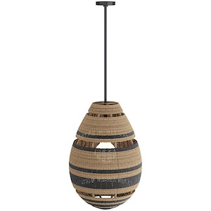 Anila - 1 Light Pendant-30 Inches Tall and 17 Inches Wide