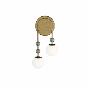 Beverly - 2 Light Left Wall Sconce-21.5 Inches Tall and 10.5 Inches Wide