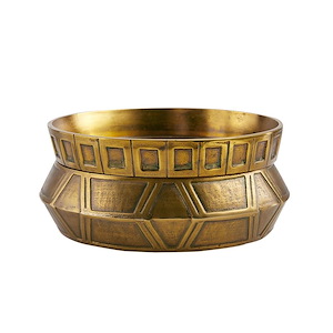 Millenia - Stacked Large Centerpiece (Set of 2)-4.5 Inches Tall and 16 Inches Wide