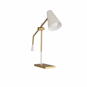 Wayne - 1 Light Desk Lamp-21 Inches Tall and 25 Inches Wide