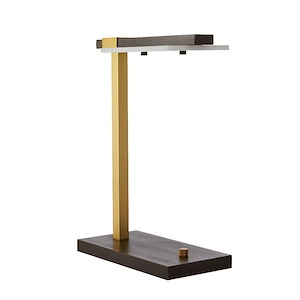 Twain - 1 Light Desk Lamp-17 Inches Tall and 12 Inches Wide