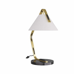 Vernon - 1 Light Desk Lamp-22.5 Inches Tall and 16.5 Inches Wide