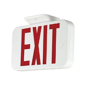 EXPRWRRC Thermoplastic Exit Sign - Remote Capable - Red