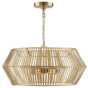 Kiva - 4 Light Pendant In Modern Style-10.5 Inches Tall and 22.25 Inches Wide