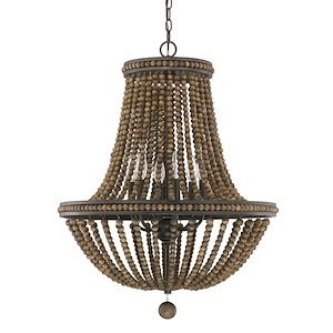 Handley - 6 Light Chandelier In Transitional Style-30.75 Inches Tall and 24 Inches Wide