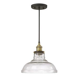 Benji - 1 Light Pendant In Urban and Industrial Style-9.75 Inches Tall and 11 Inches Wide
