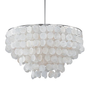 Shelby - 6 Light Pendant In Transitional Style-15 Inches Tall and 24 Inches Wide