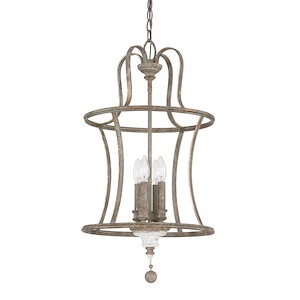 Zoe - 4 Light Pendant In Traditional Style-28 Inches Tall and 15 Inches Wide