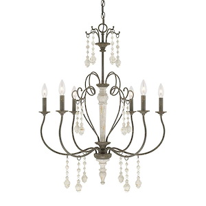 Sofia - 6 Light Chandelier In Traditional Style-34.5 Inches Tall and 27 Inches Wide