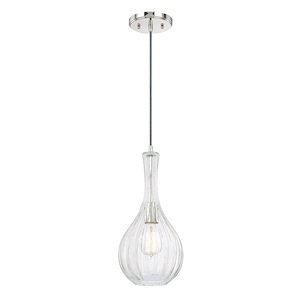 Kip - 1 Light Pendant In Transitional Style-15.5 Inches Tall and 7 Inches Wide