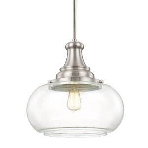 Jace - 1 Light Pendant In Urban and Industrial Style-15.25 Inches Tall and 15.25 Inches Wide