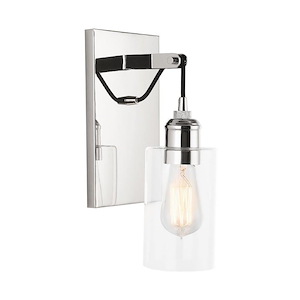 Prospero - 1 Light Wall Sconce In Urban and Industrial Style-12.5 Inches Tall and 5.25 Inches Wide