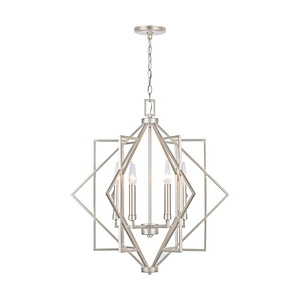 Quinten - 6 Light Pendant In Modern Style-28 Inches Tall and 25.5 Inches Wide