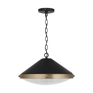 Polaris - 1 Light Pendant In Urban and Industrial Style-10 Inches Tall and 16.5 Inches Wide